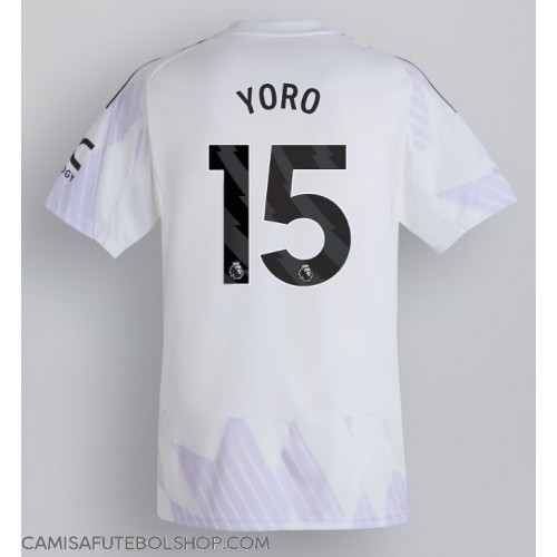 Camisa de time de futebol Manchester United Leny Yoro #15 Replicas 2º Equipamento 2025-26 Manga Curta